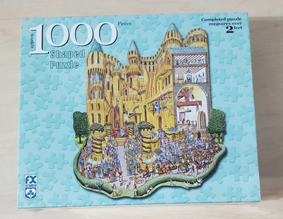 New Sealed FX Schmid Royal Festival Castle 1000 pc. Shaped Jigsaw Puzzle - Image 1 of 4