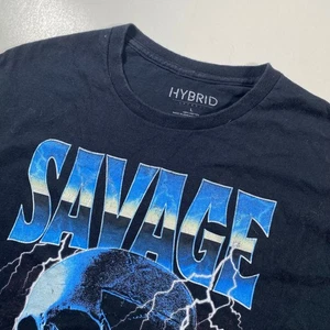 Camiseta Hybrid Apparel Savage Gráfica Calavera Relámpago Los Ángeles - Imagen 1 de 7