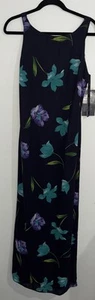 Vtg Y2k Rhapsody Sz 12/10/M Low Back Floral Maxi Dress NWT - Picture 1 of 12