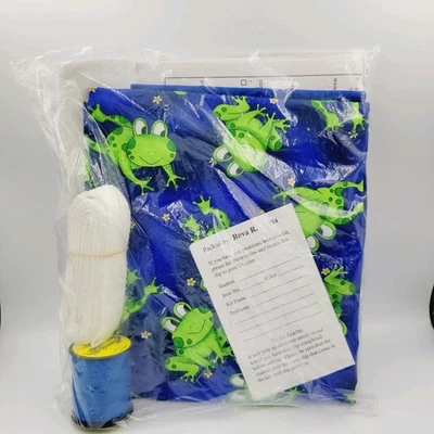 Haan Crafts Paper Pattern Reversible Fun Frog Print Apron Cloth Sewing Kit #3472 - Image 1 of 4