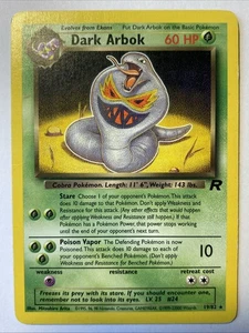 Dark ARBOK Pokémon TCG Trading Card - RARE - 19/82 Team Rocket - Picture 1 of 11