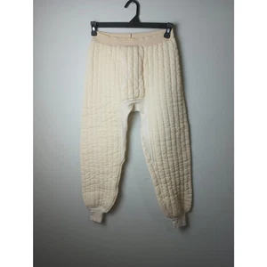 Pantalone uomo trapuntato fodera termica vintage anni 70 taglia media made in USA  - Foto 1 di 6