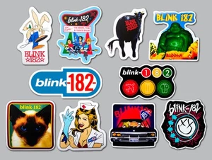 Blink 182 Vinyl Sticker Lot (10 Stickers) pop punk green day sum 41 yellowcard - Picture 1 of 1
