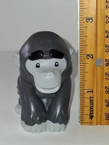 Gorilla Fisher Price Little People 2.5" Gris 2017 Zoo Safari Repuesto - Imagen 1 de 6