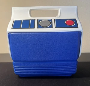 Vintage Igloo Playmate Pal Cooler Star Wars R2D2 7Qt 6L Blue LucasFilm LTD - Picture 1 of 10