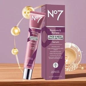 2x50ml No7 Restore and Renew Neck & Multi Action Serum - Picture 1 of 12