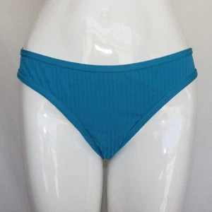 new CUPSHE Bikini Bottom, L, Cheeky, Low Rise, Turquoise Blue, Ribbed/Te… - Picture 1 of 12