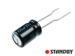100pcs TK 220uF-35V Capacitor electrolytic JAMICON TKP221M1VF11ME3 - Bild 1 von 1