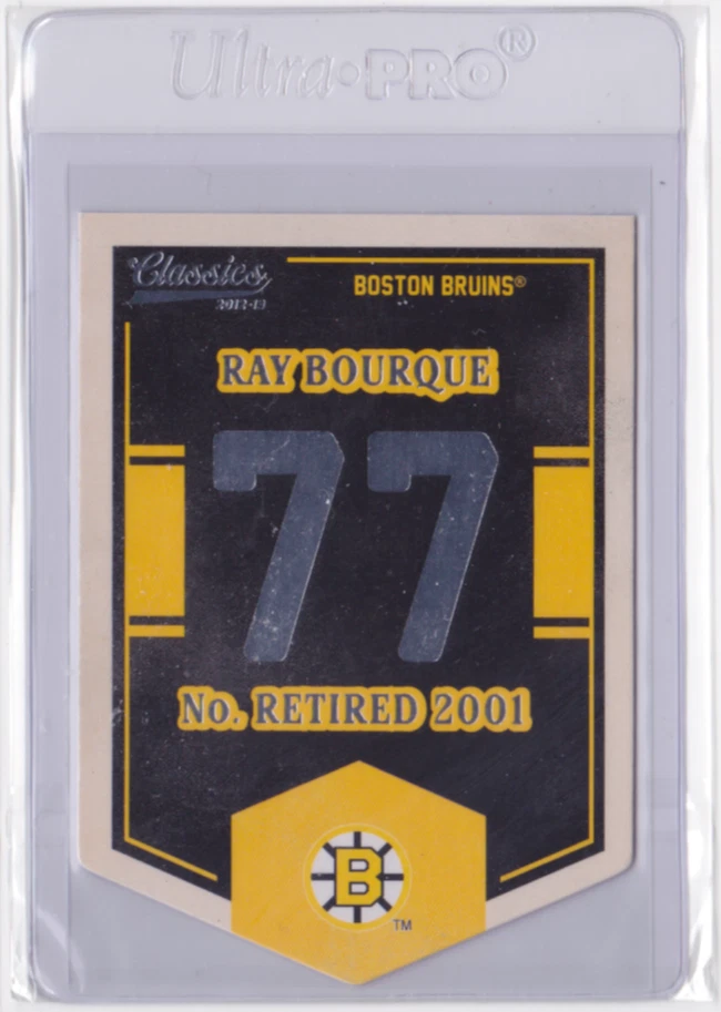 2012-13 PANINI CLASSIC SIGNATURES BANNER NUMBERS INSERT RAY BOURQUE #EN11 BRUINS - Image 1 of 2