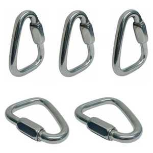 5 PCS Stainless Steel 5/16" Marine Triangle Quick Link 1760 LBS Shackle Boat Rig - Picture 1 of 13