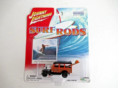 Johnny Lightning Surf Rods 1931 Ford Model A Station Wagon, Die cast,MISP (B14) - Image 1 of 3