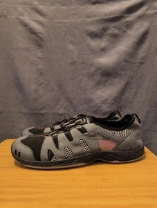 Land's End Water Sneaker Mens 13EE Gray Bungee Tie SlipOn Athletic Training Shoe - Picture 1 of 9
