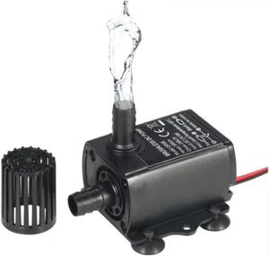 Bomba de Agua Acuario, Bomba de Agua Sumergible, DC 12V 5W, Mini Bomba Silenciosa para Estanque - Imagen 1 de 7