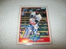 1989 SCORE DARYL BOSTON AUTOGRAPH AUTO #443 CHICAGO WHITE SOX
