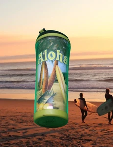 Taza de café Starbucks Aloha 2008 vaso Hawaii surf océano puesta de sol tropical - Imagen 1 de 6