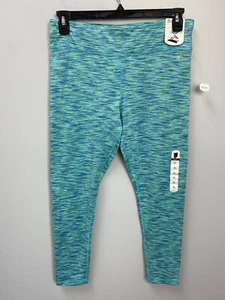 Xersion Blue Green Space Dye Fleece Lined Sweatpants Leggings Girl XL (18.5P) - Picture 1 of 10