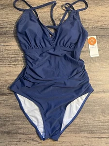 Bathing suits for women one piece, Blue, Size Small Charmo UPF 50 +  C10 - Picture 1 of 4