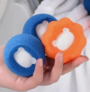 Pet Hair Remover Reusable Washing Machine Cleaning Laundry Balls 4pcs - Picture 1 of 4