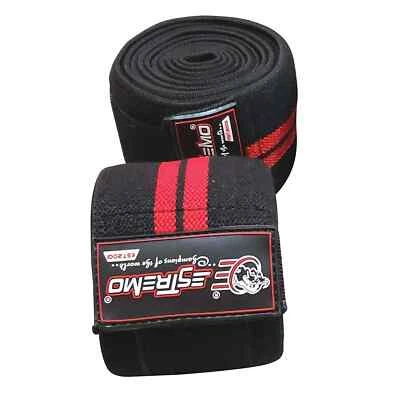 Weight Lifting Knee Wraps Fist Straps Power Lifter Gym Training Fitness Supports - Image 1 of 3