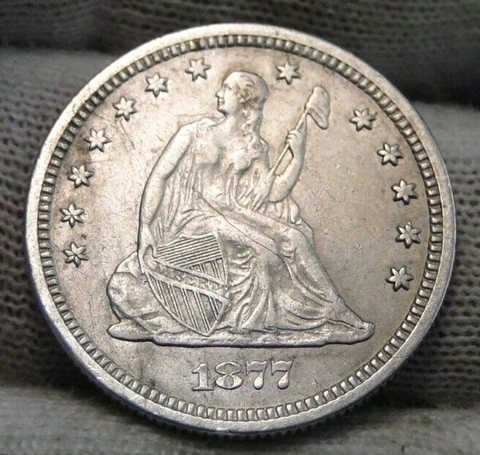 1877S Seated Liberty Quarter Cover