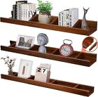 Wood Floating Shelves 36in Removable Dividers #S83