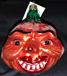 ¡NUEVO! Radko Halloween 1996 vidrio mercurio adorno de Navidad - ¡comedor de calabazas! - Imagen 1 de 9