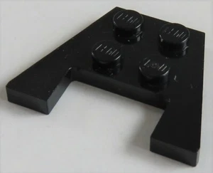LEGO - Wings - Plate / Wedge, Plate 3 x 4 (2 Pieces), Black # 48183 - Picture 1 of 1