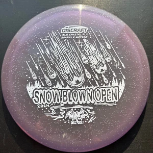 New PURPLE Discraft GLO Cryztal FLX Sparkle Meteor * Glows * Pick Stamp - Picture 1 of 16