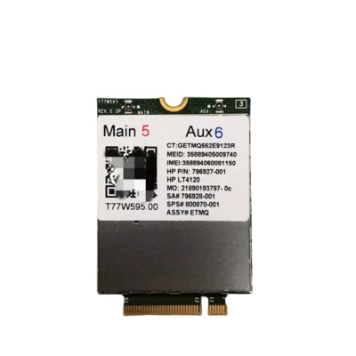 HP lt4120 Snapdragon X5 LTE T77W595 796928-001 4G WWAN M.2 Modem Module 150Mbps - Image 1 of 2