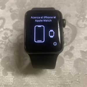 Apple Watch Series 3 GPS 38mm Cassa Alluminio Grigio Siderale - Nero Vedi Descrizione - Foto 1 di 8