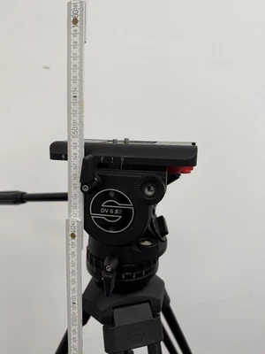 Sachtler DV 6 SB Fluid Head with Carbon Fibre Tripod - Professional Video Tripod - Image 1 of 4