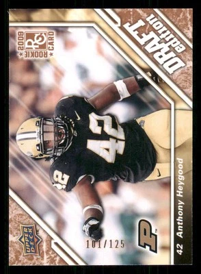 2009 Upper Deck Draft Edition Bronze 125 #65 Anthony Heygood /125 - Image 1 of 2