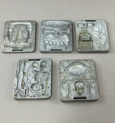 Lote de 5 (cinco) moldes de juguete Mattel Fright Factory Thing Maker 1966 vintage Foto 1 de 4