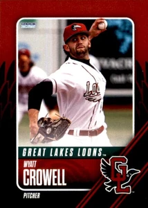 2025 Great Lakes Loons Choice #4 Wyatt Crowell Cumming Georgia NM Baseball Card - Picture 1 of 2