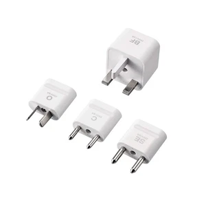 ELECOM Übersee Power Umwandlung Stecker Set Mit 4 (Se / C/O / Bf) Doppel Safety - Afbeelding 1 van 2