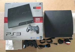 PlayStation 3 PS3 Slim (320GB CECH-3001B) - Konsole / OVP / CONTROLLER *AS-IS - Bild 1 von 19