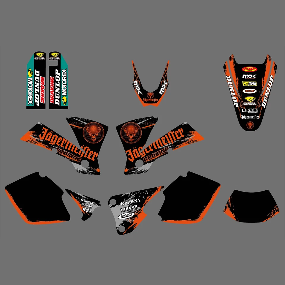 Calcomanías adhesivas decorativas Team Graphics para KTM EXC 125 200 250 300 400 450 525 2003 Foto 1 de 1