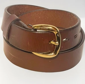 Unbranded Size 38 Genuine Leather 1 1/4” Plain Unisex Solid Work Dress Belt - Picture 1 of 3