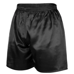 Men Silk Satin Boxers Shorts Nightwear Pyjamas Pants Sleepwear Underwear S-XL - Picture 1 of 20