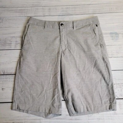 Lululemon Shorts Mens 36 Commission Gray Qwick Oxford Chino Flat Front 9” - Image 1 of 4