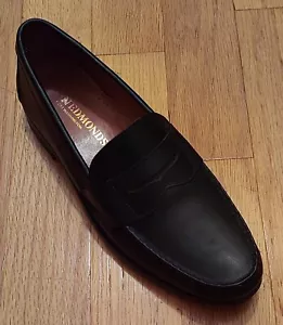 ALLEN EDMONDS 50021 CAVANAUGH MEN'S BLACK LEATHER PENNY LOAFERS SIZE 11 B USA - Picture 1 of 15