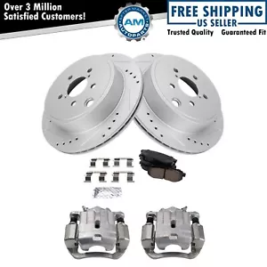 Rear Brake Calipers Ceramic Pads Drilled Rotors forScion FR-S BRZ Legacy - Picture 1 of 9