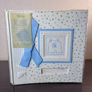 Photo Album C. R. Gibson Thank Heaven For Little Boys Deluxe Baby BRAG BOOK New - Picture 1 of 11