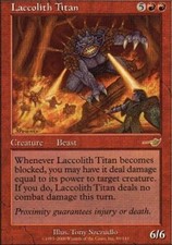 4x Laccolith Titan ~ Near Mint Nemesis MTG Magic x4 4 UltimateMTG Playset Red Ca