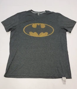 Camicia Batman Uomo XLarge Logo Invecchiato Elasticizzata Old Navy Grigio - Foto 1 di 7