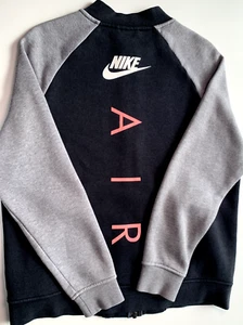 Nike Air Red Tag Tracksuit Top Medium 21" Pit 2 Pit -Blue Grey -Gym Sport Casual - Imagen 1 de 21