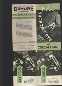 DUMORE NO. 44 NEW SHORTCUTS IN TOOLMAKING PAMPHLET - Picture 1 of 2