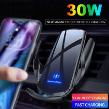 30W Car Wireless Charger Infrared Induction Phone Holder For iPhone 13/12/11/Pro