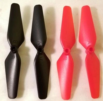 NEW Syma Sky Phantom D1650WH RC Drone Replacement Blades Propeller RED 2xA 2xB - Image 1 of 2