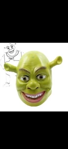 Masquerade Halloween Latex Creepy Shrek Mask Carnival party Cosplay Costume Prop - Picture 1 of 1
